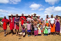 181211 One community ranger and his extended family all of whom benefit economically from his job in conservation creating a ripple effect of support for conservation efforts. Jeremy Goss BIG LIFE FOUNDATION